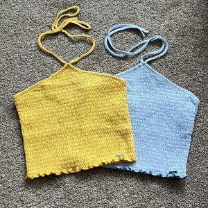 Two HOLLISTER halter tops!